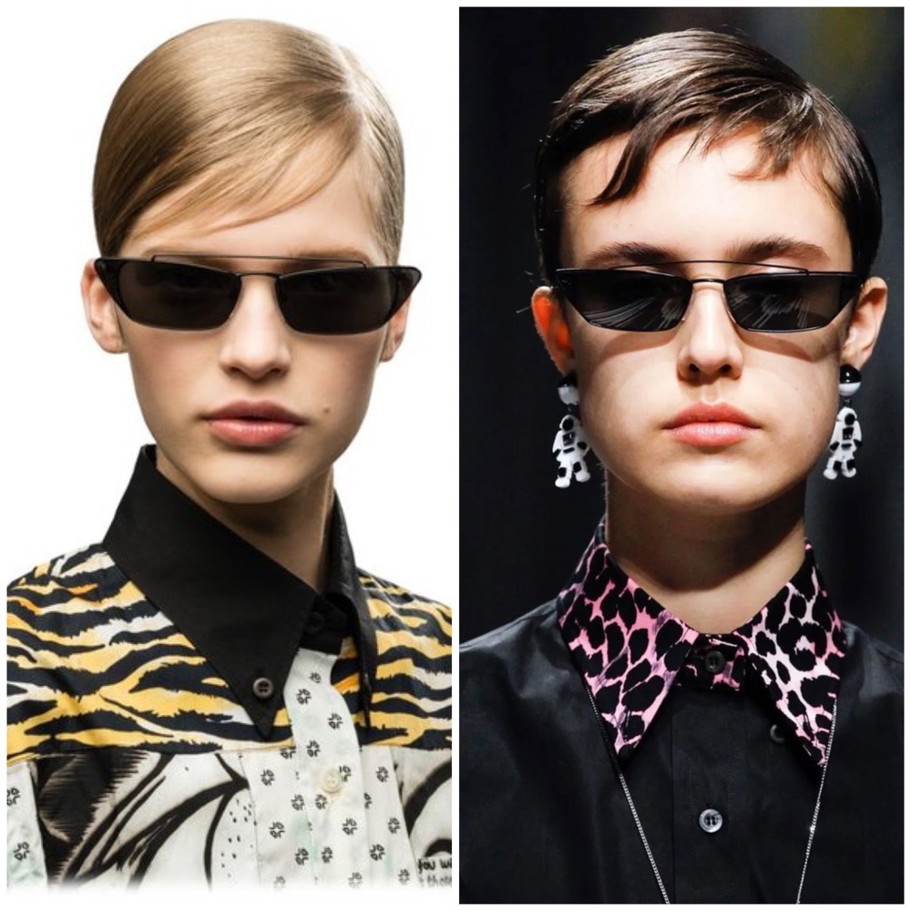 PRADA spr64u Cat Eye Aviator Sunglasses “Ultravox”